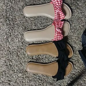 2 pairs of Size 8 woman's summer sandles